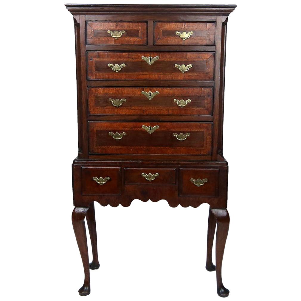 Red Painted English Style Highboy at 1stDibs