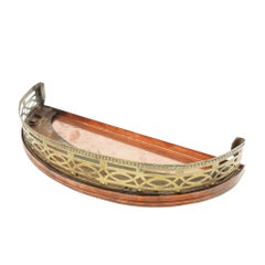 Diminutive Georgian Fire Fender, Brass & Cast Iron, Birmingham, 1780