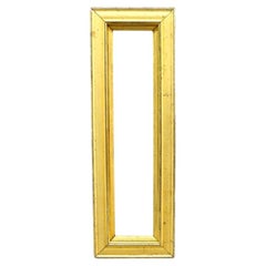 Diminutive First Finish Gilt Wood Rectangular Frame C1860