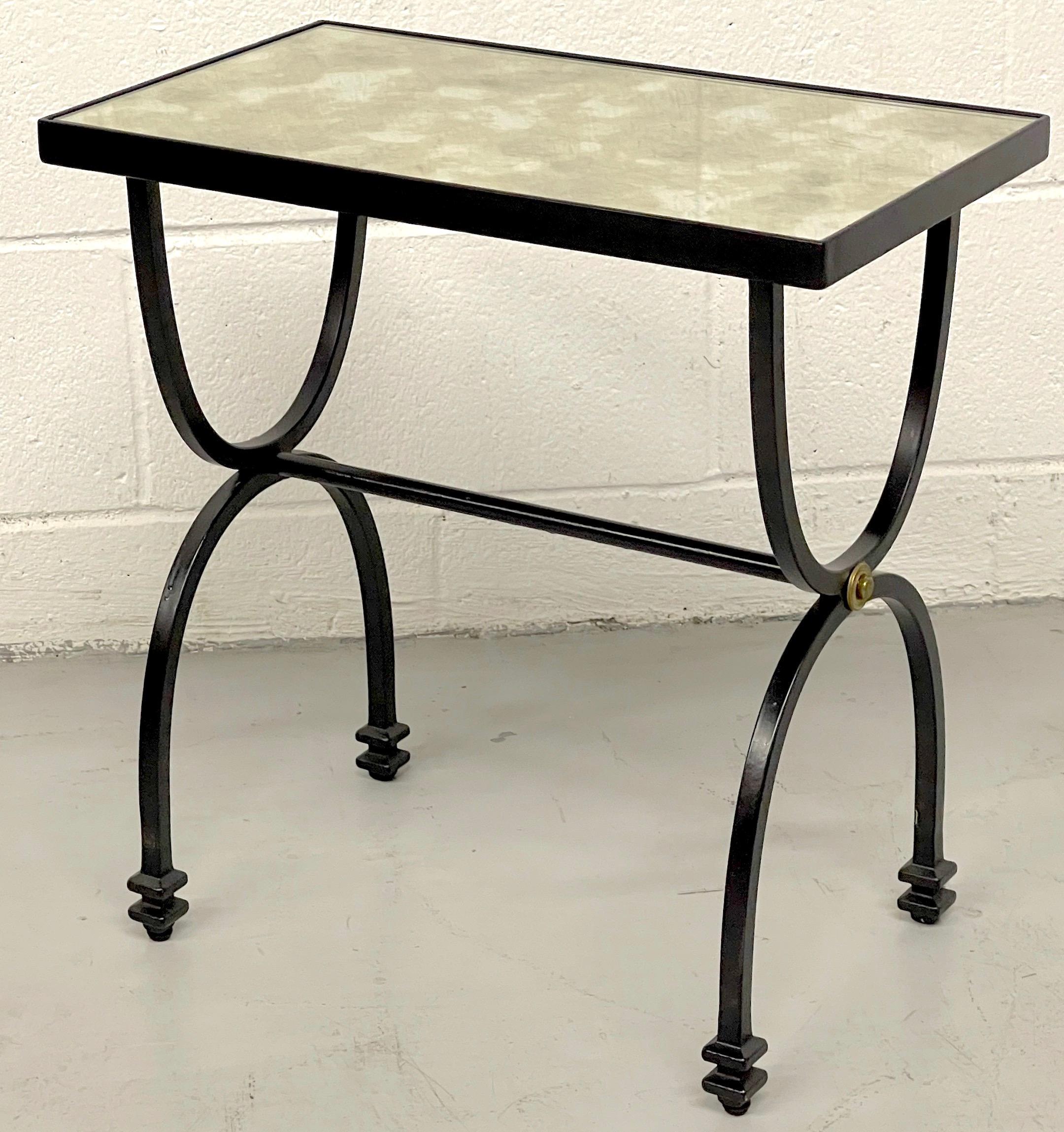 Diminutive French Modern Style Side Table, Style of Maison Jansen For Sale 4