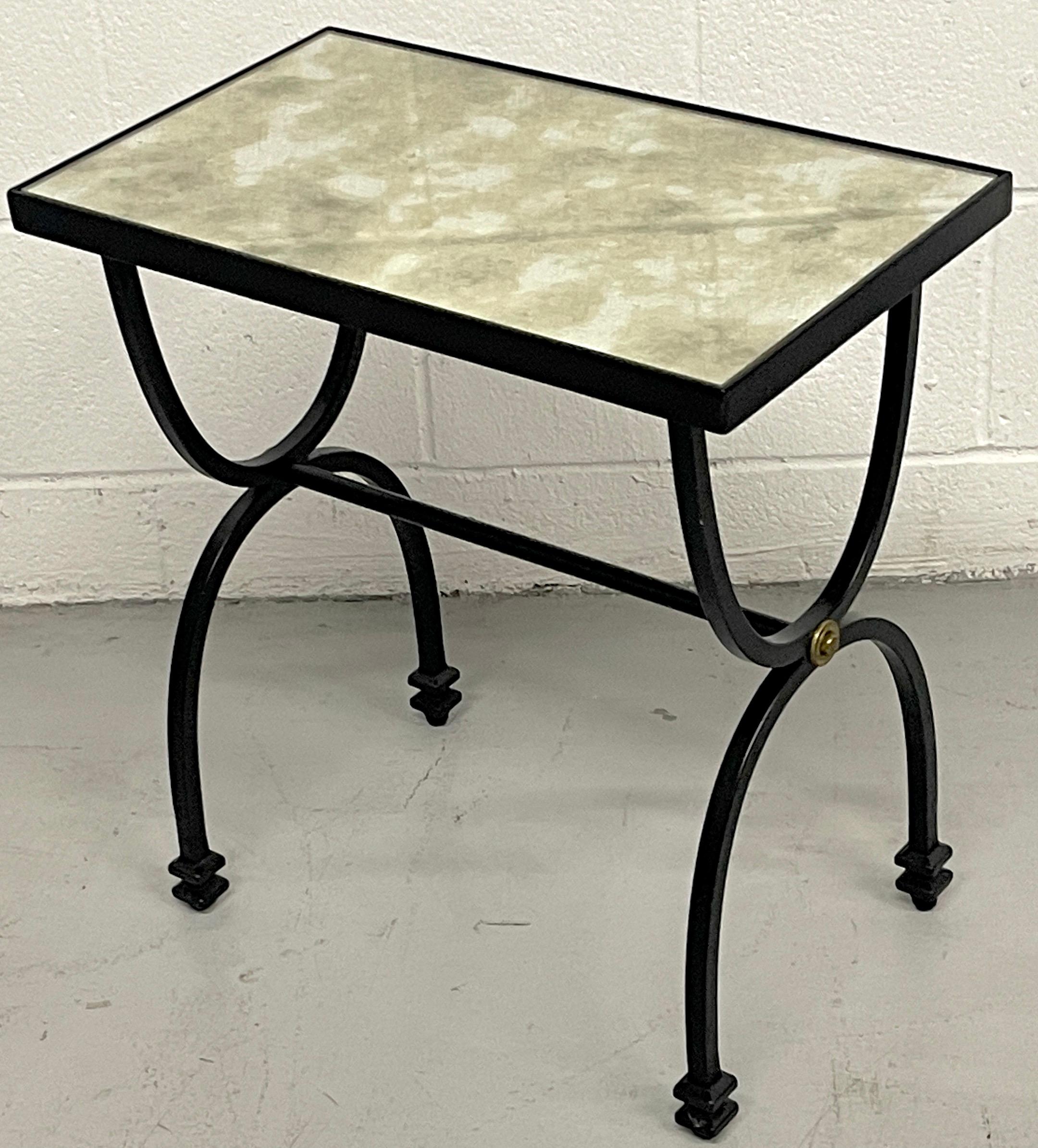 Diminutive French Modern Style Side Table, Style of Maison Jansen In Good Condition For Sale In West Palm Beach, FL