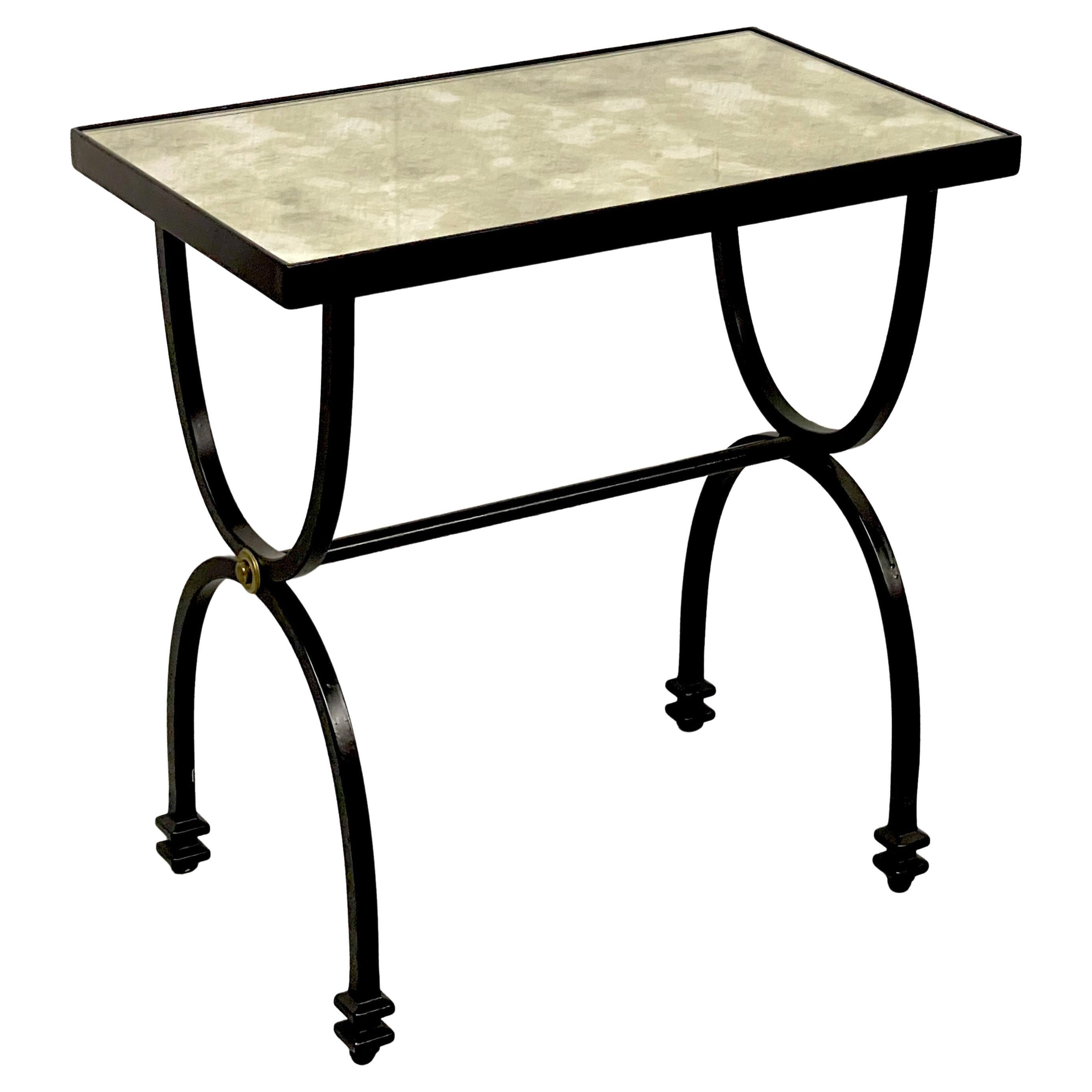 Diminutive French Modern Style Side Table, Style of Maison Jansen For Sale