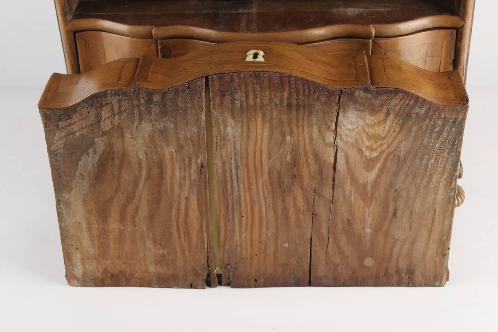 Diminutive Fruitwood Commode, 18th Century, Italian In Good Condition In Bridgeport, CT