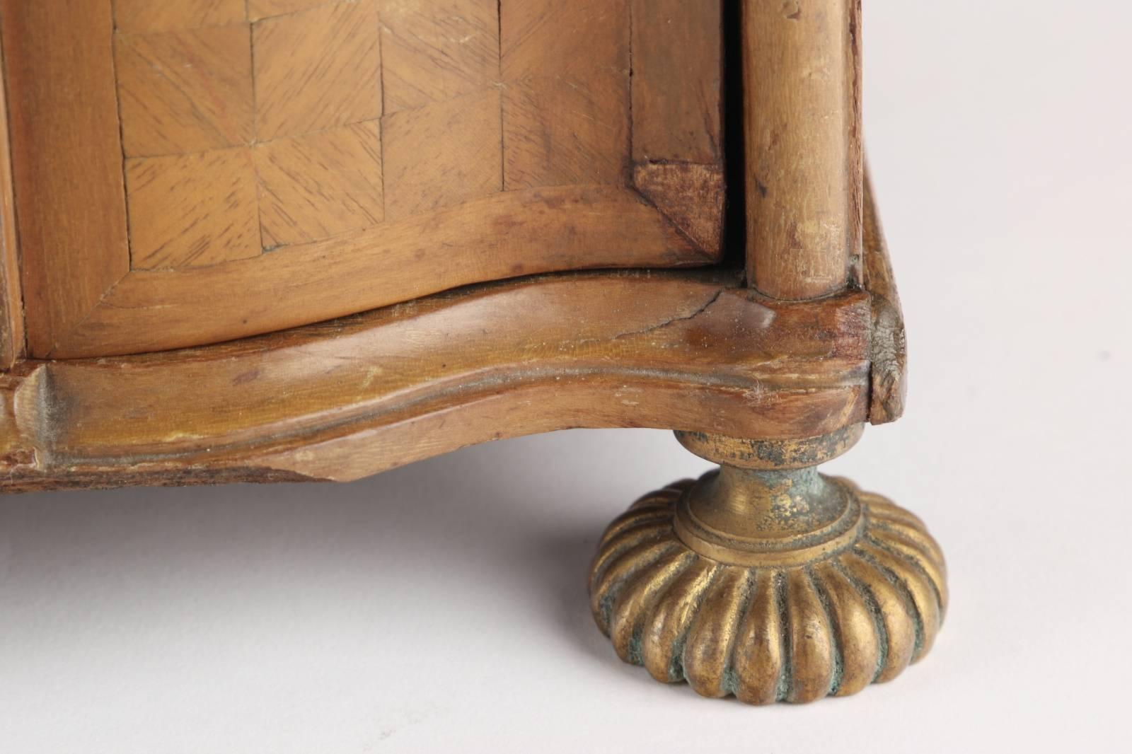 18th Century and Earlier Diminutive Fruitwood Commode, 18th Century, Italian