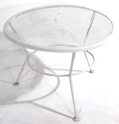 Diminutive Garden Patio Side Table Att. to Salterini