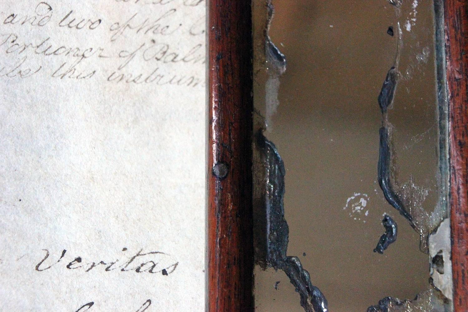 Diminutive George III Period Hand Mirror, circa 1800 5