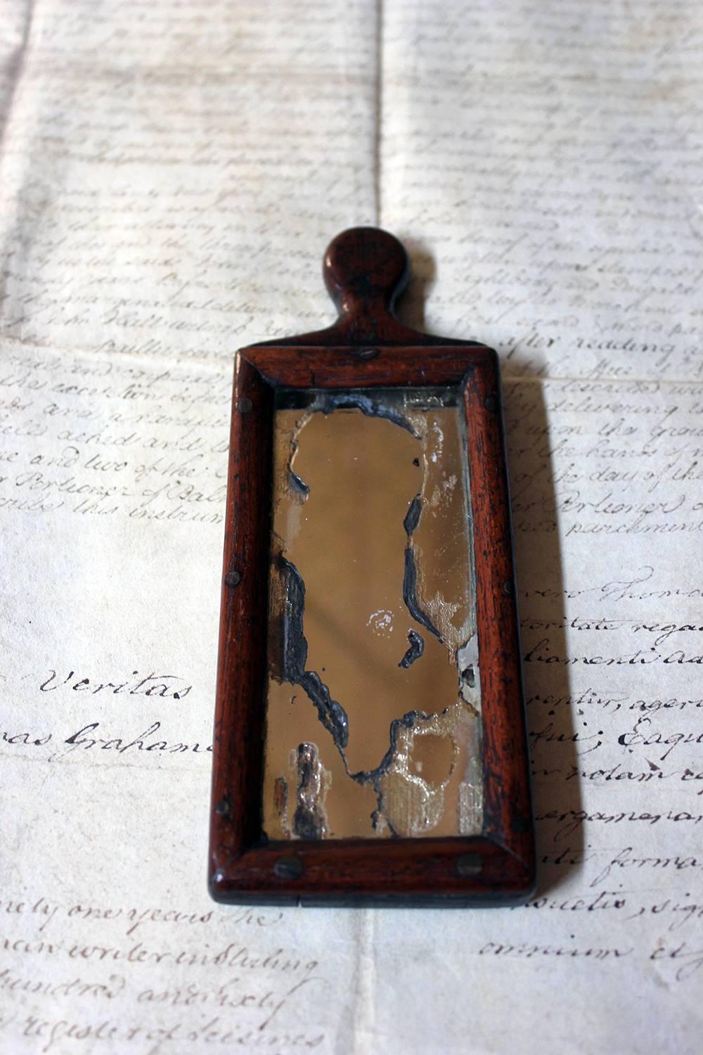 Diminutive George III Period Hand Mirror, circa 1800 10