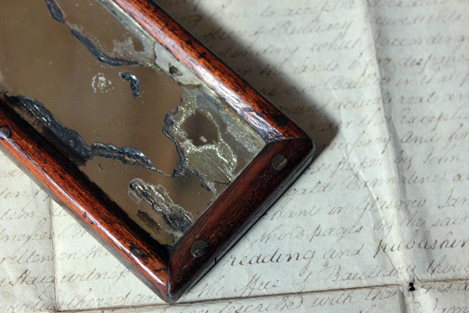 Early 19th Century Diminutive George III Period Hand Mirror, circa 1800