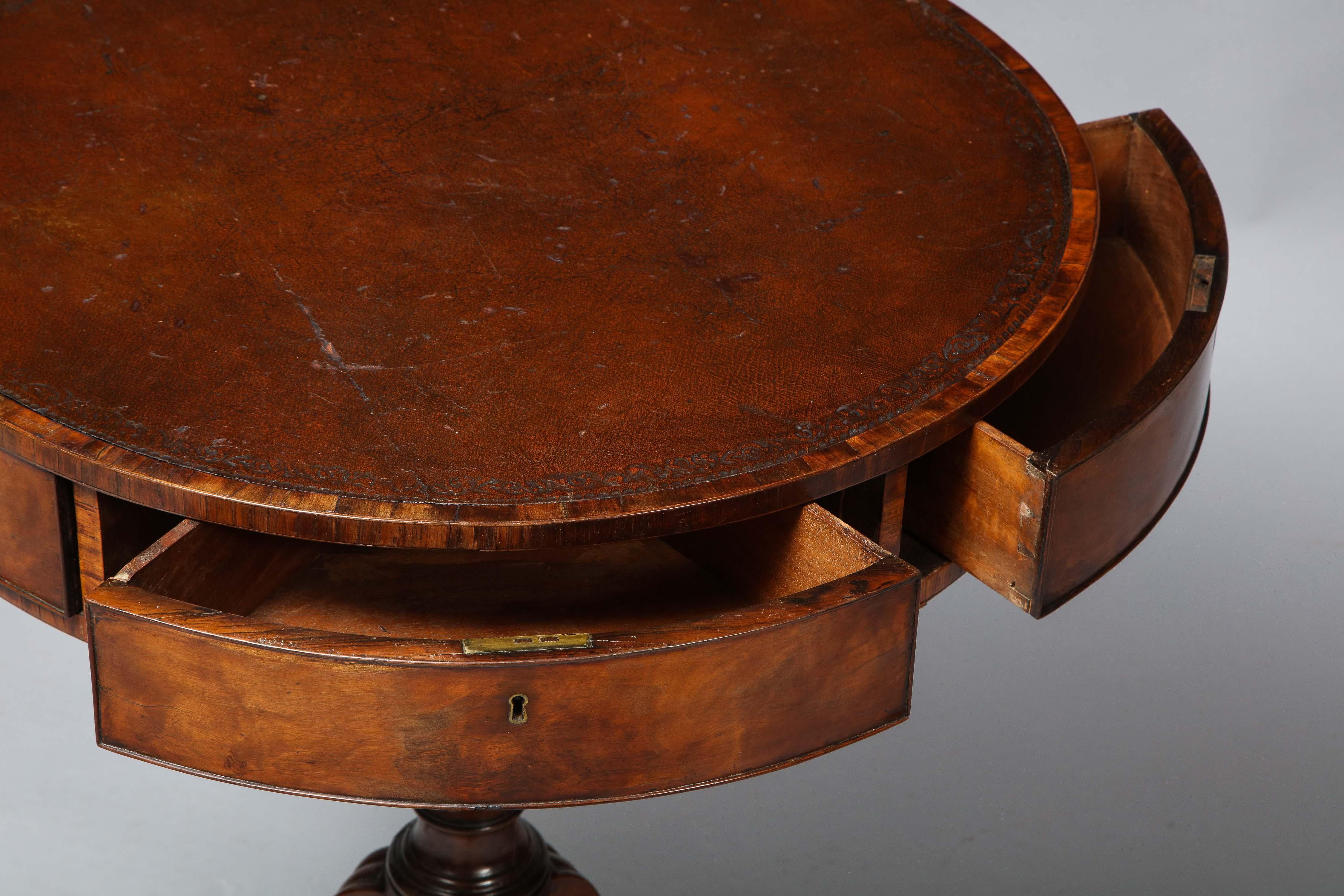 Diminutive Georgian Drum Table 2