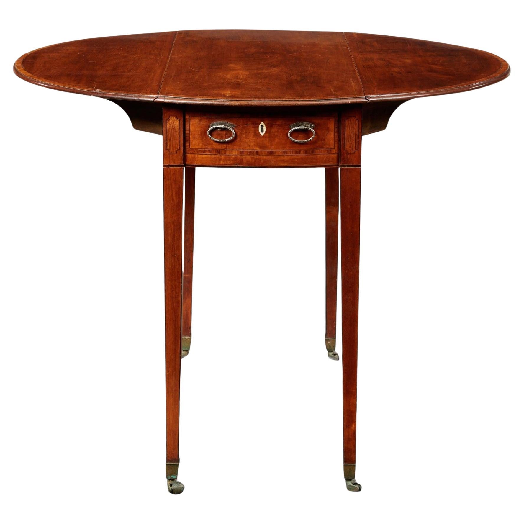 Diminutive Georgian Satinwood Pembroke Table