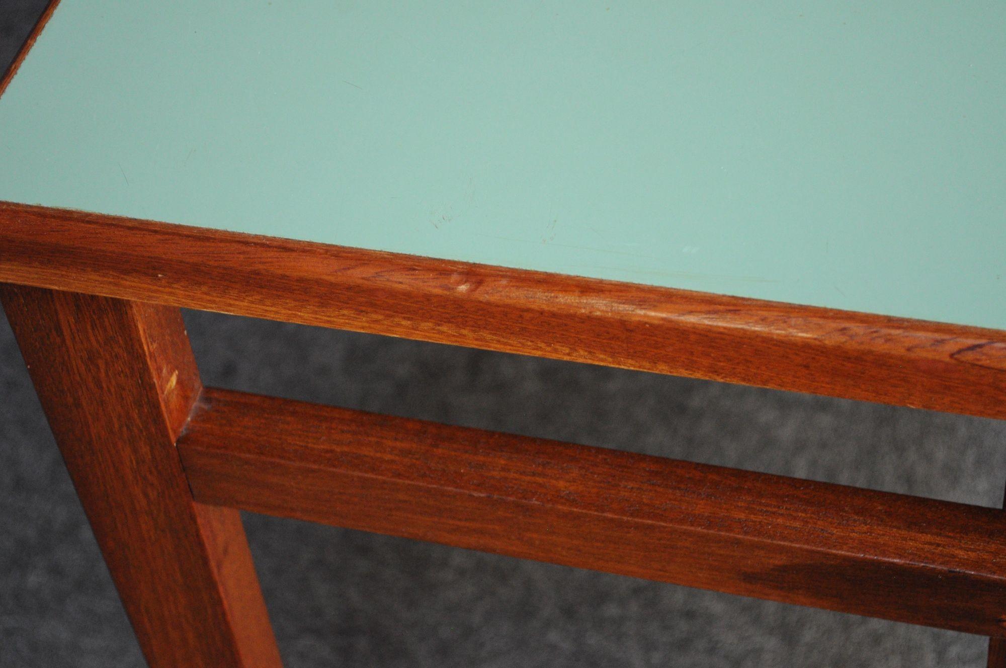 Kleiner Schreibtisch aus gebeiztem Mahagoni und Laminat, Gio Ponti für Schirolli im Angebot 4
