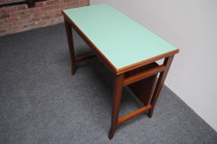 Kleiner Schreibtisch aus gebeiztem Mahagoni und Laminat, Gio Ponti für Schirolli