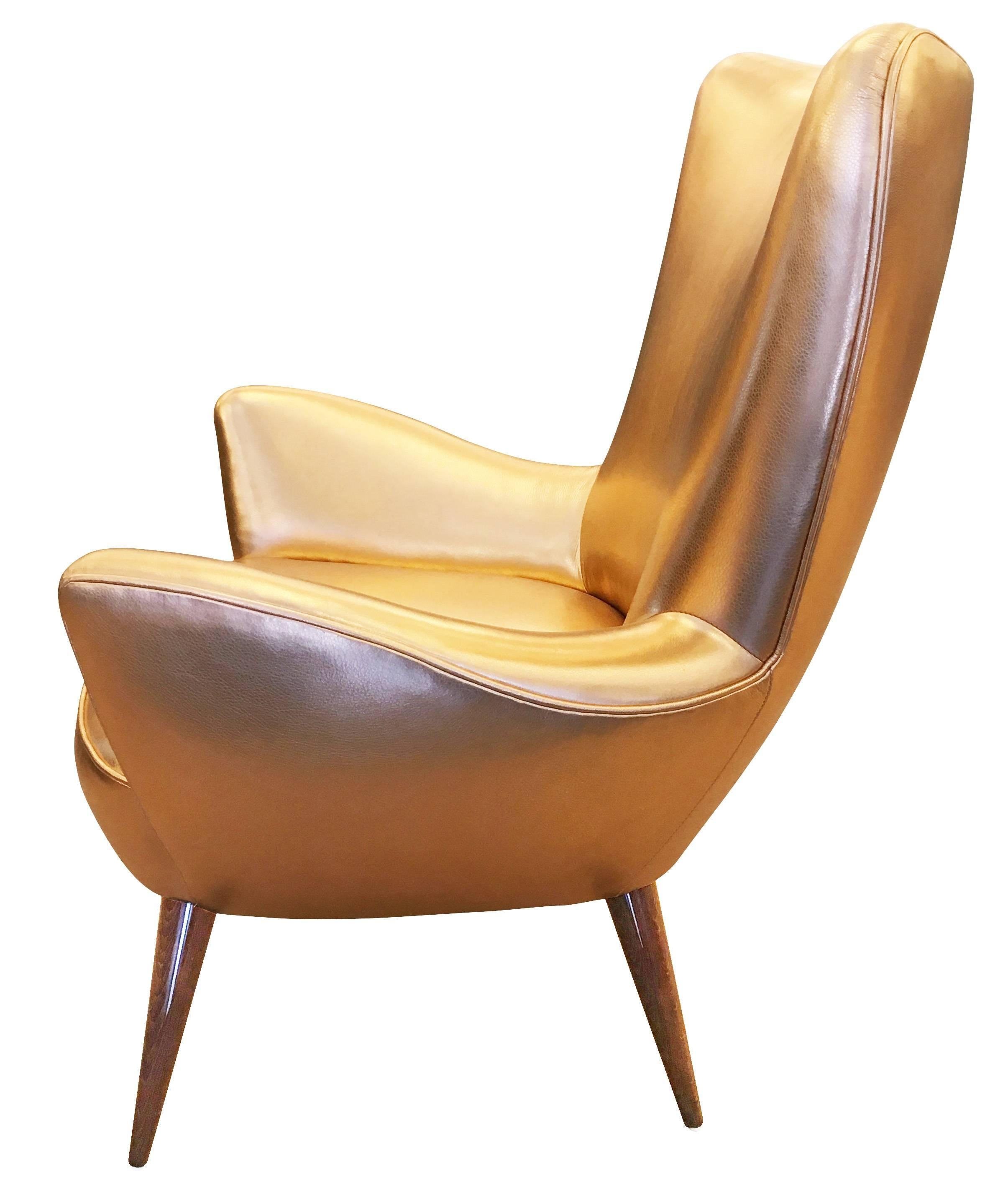 Mid-Century Modern Diminutive Italian Mid-Century Armchair For Sale