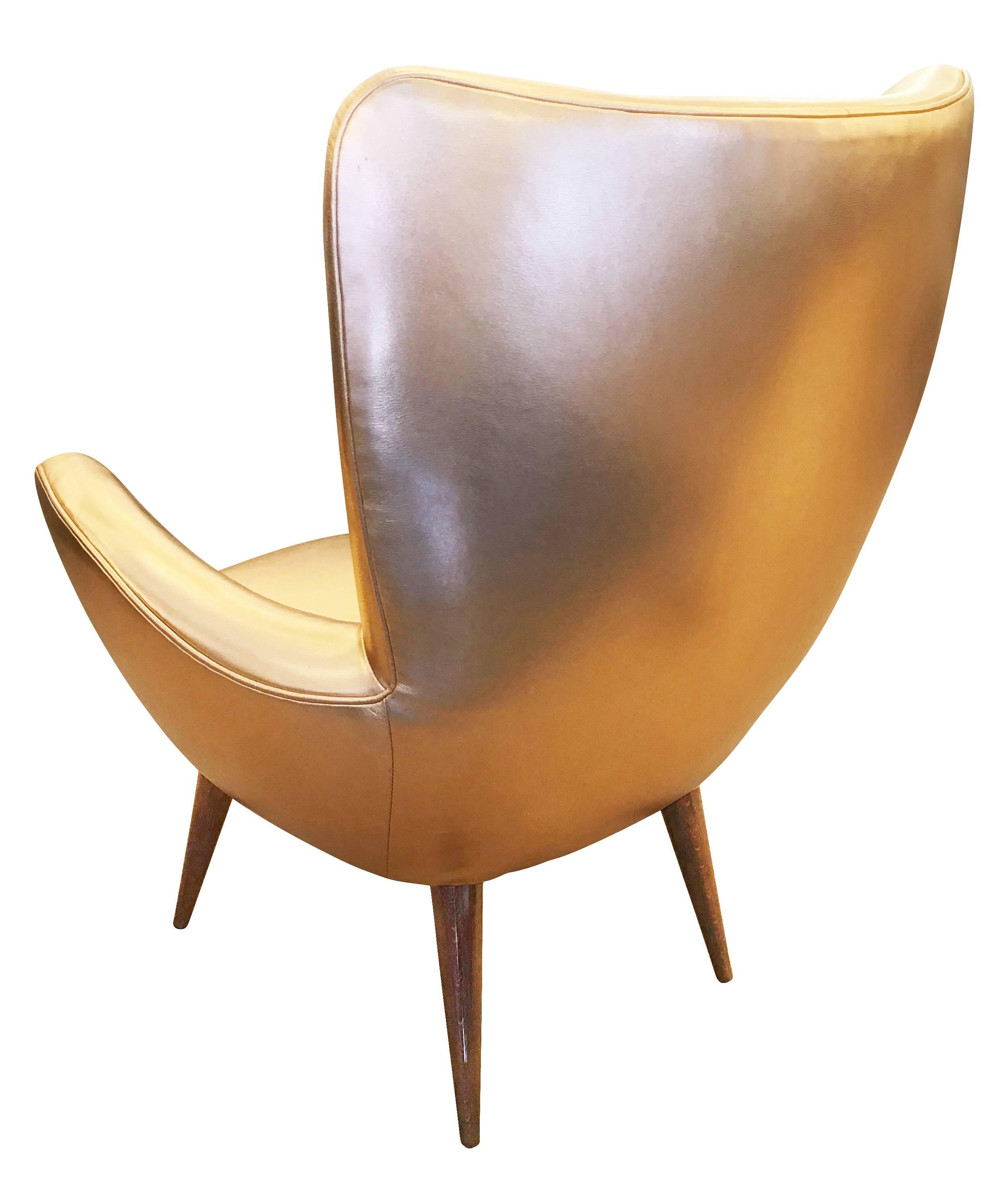 Diminutive Italian Mid-Century Armchair In Good Condition For Sale In New York, NY