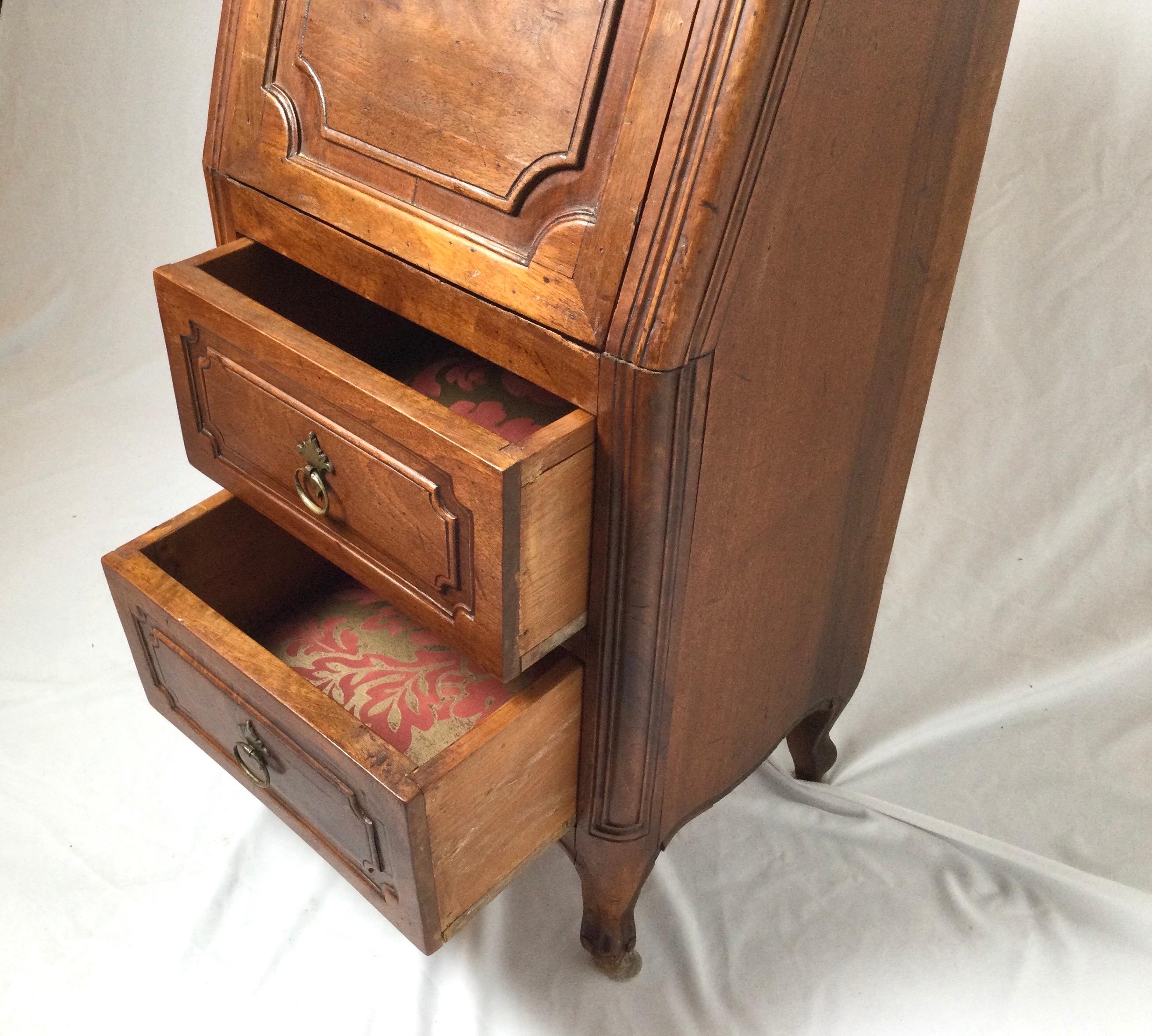 Diminutive Italian Two-Drawer Drop Front Cabinet 1