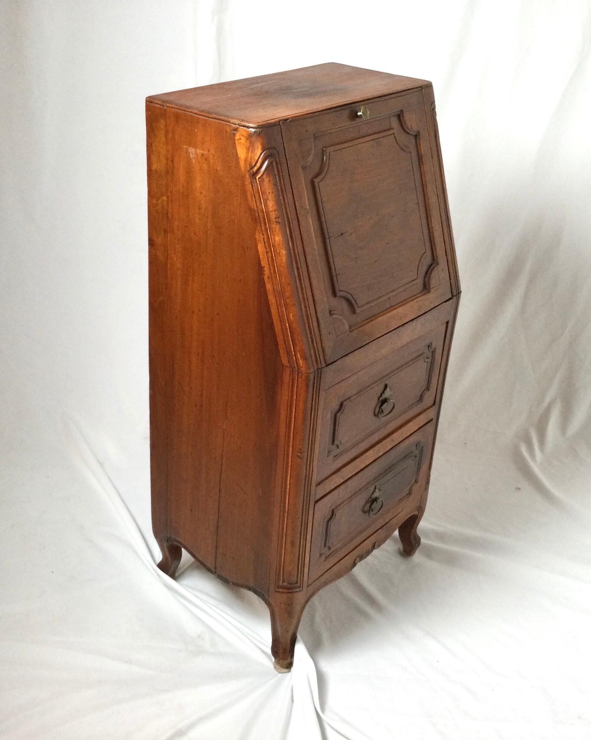 Diminutive Italian Two-Drawer Drop Front Cabinet 2