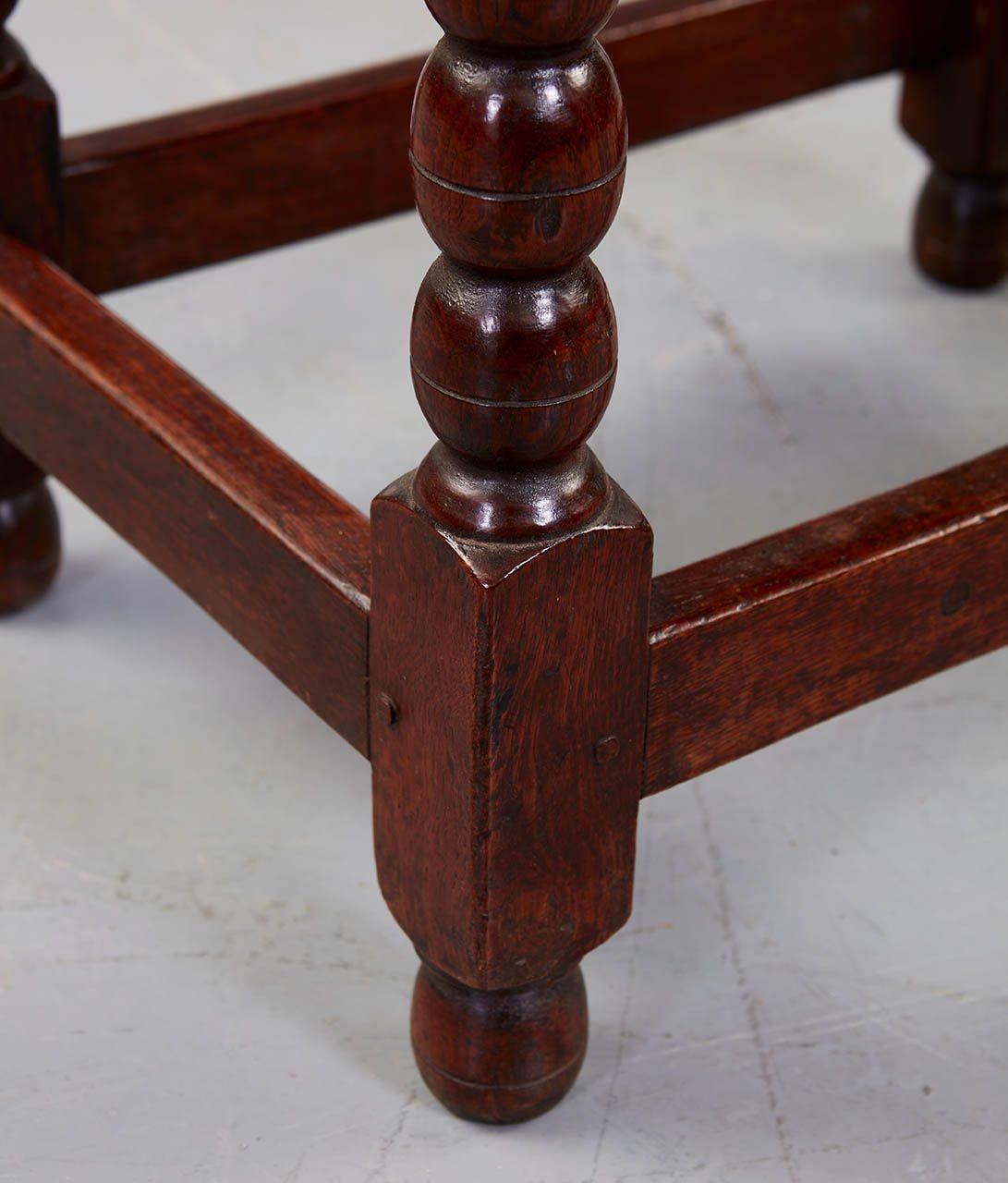 Diminutive James II Bobbin Oak Table 4