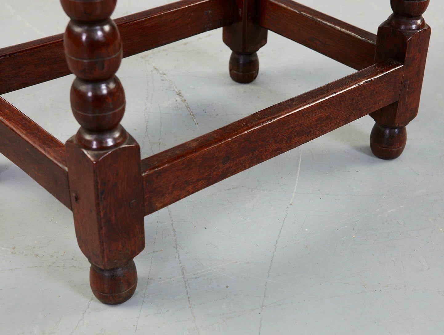 Diminutive James II Bobbin Oak Table 5