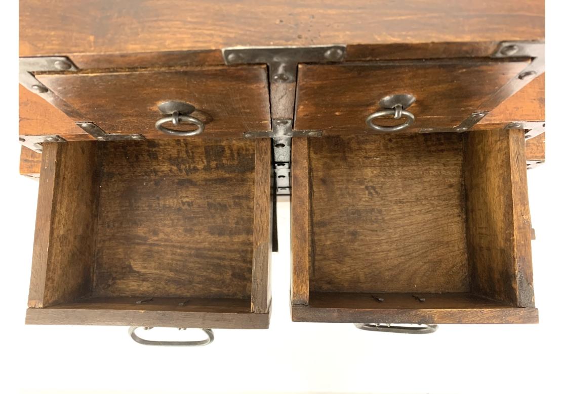 Diminutive Japanese Tansu Style Six Drawer Chest For Sale 9