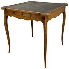 Diminutive Leather Topped Games Table