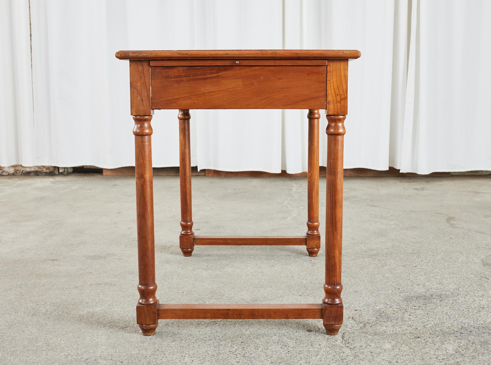 Diminutive Louis Philippe Style Parquetry Writing Table Desk 10