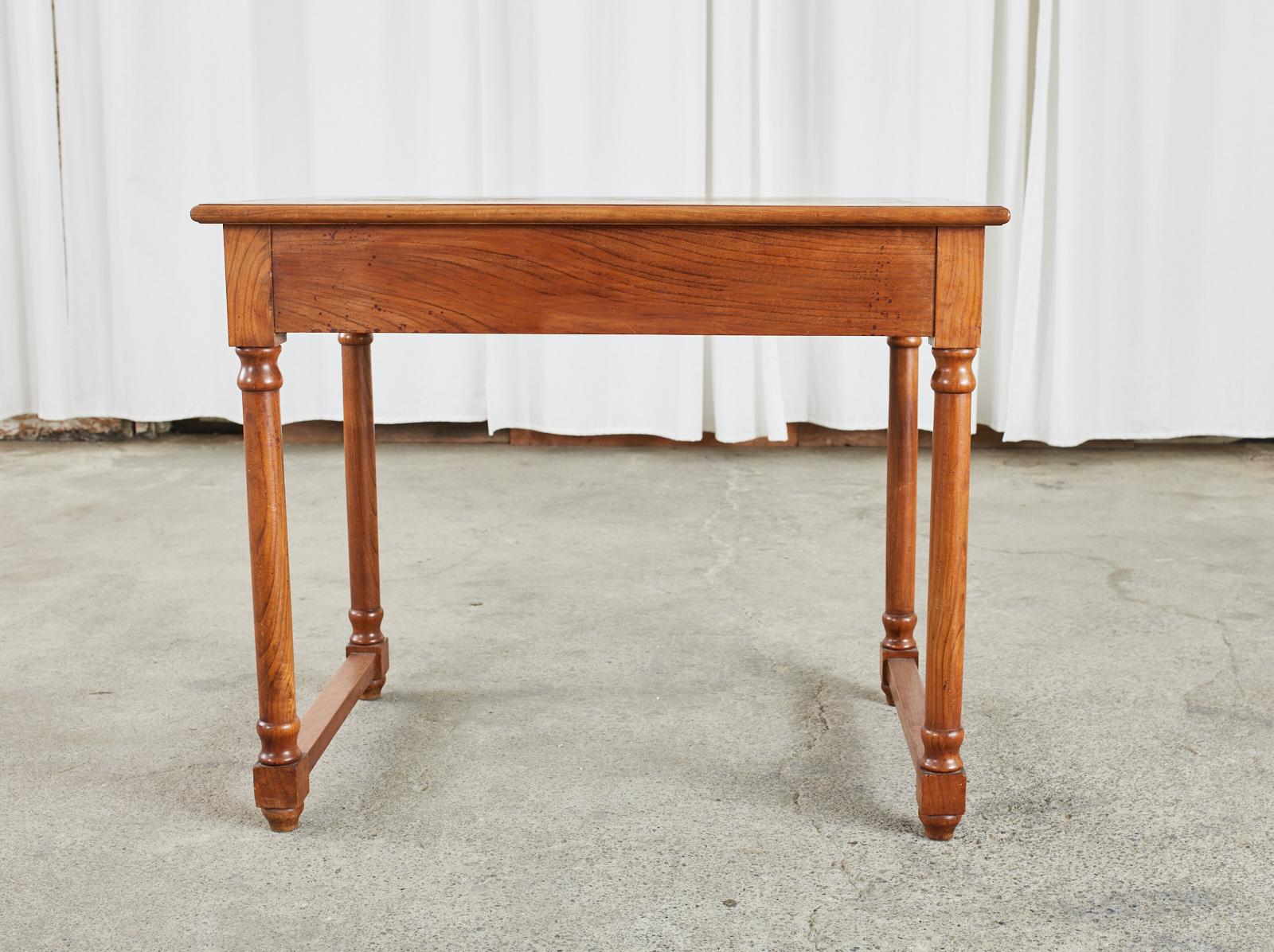 Diminutive Louis Philippe Style Parquetry Writing Table Desk 12