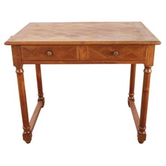 Diminutive Louis Philippe Style Parquetry Writing Table Desk