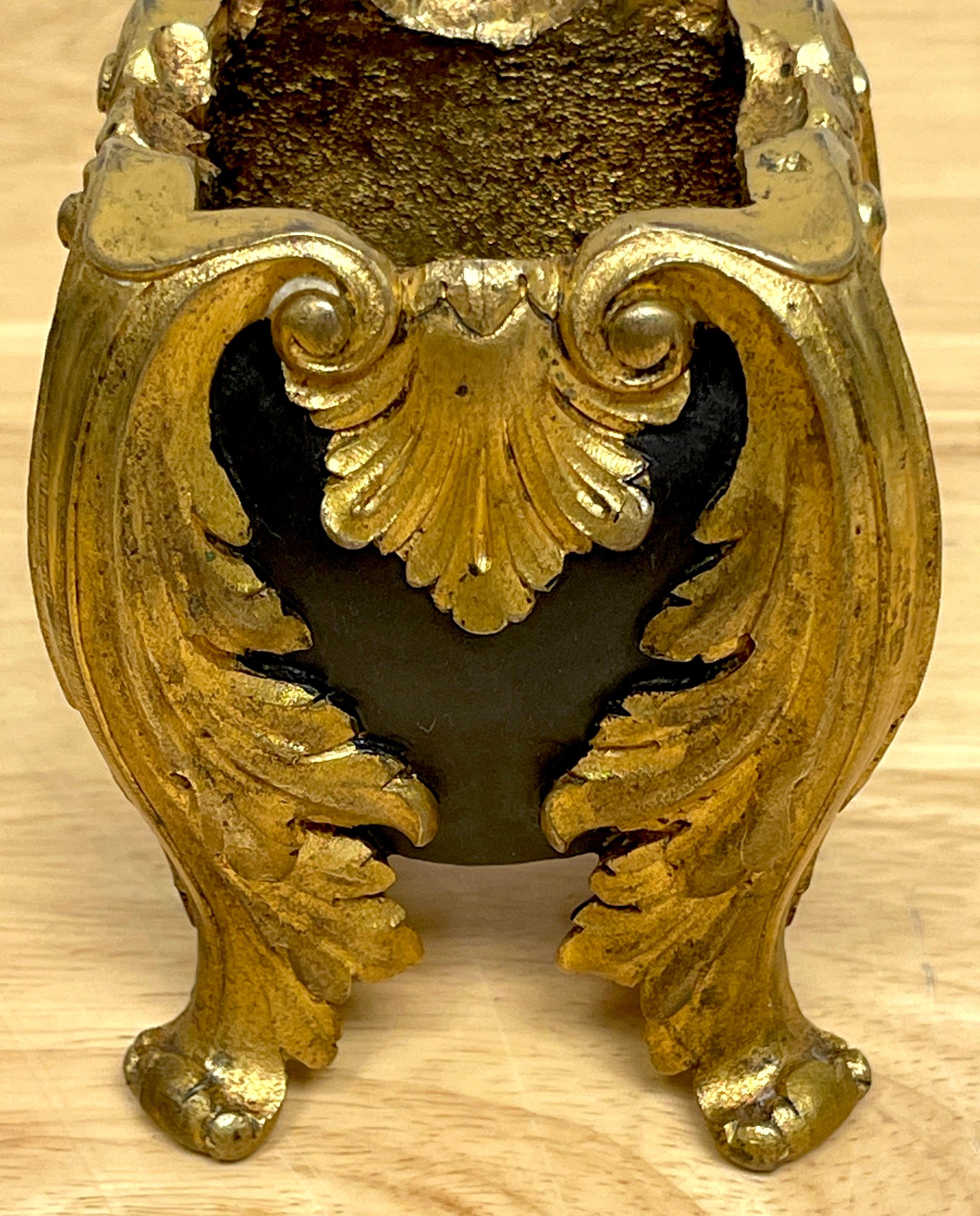 18th Century and Earlier Diminutive Louis XV Ormolu & Patinated Bronze Cachepot For Sale