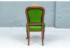 Diminutive Louis XVI Chair In Custom Green Sllk