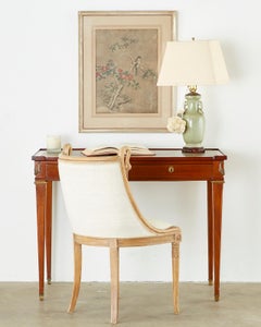 Diminutive Maison Jansen Mahogany Bronze Mounted Writing Desk