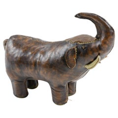 Diminutive Mid 20th Century Leather Elephant