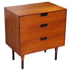 Diminutive Mid Century Three Drawer Dresser att. to Baughman for Directional