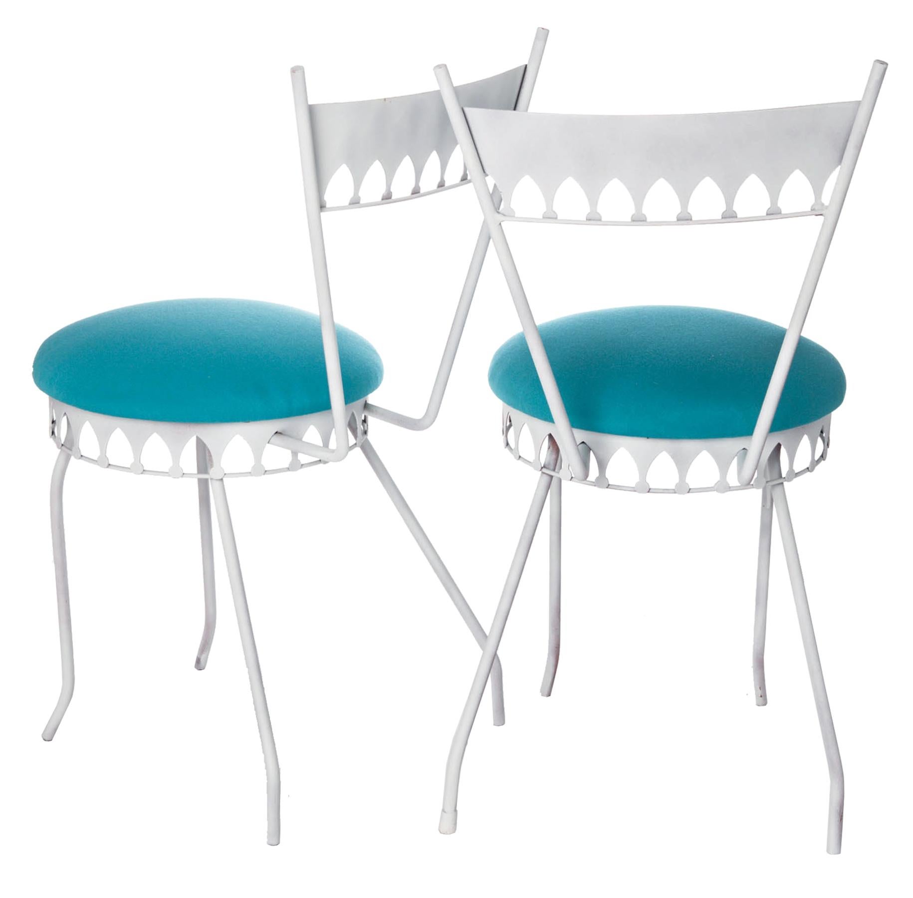 Diminutive Moorish Cafe Set, 3 Pc Set In Excellent Condition For Sale In Malibu, CA