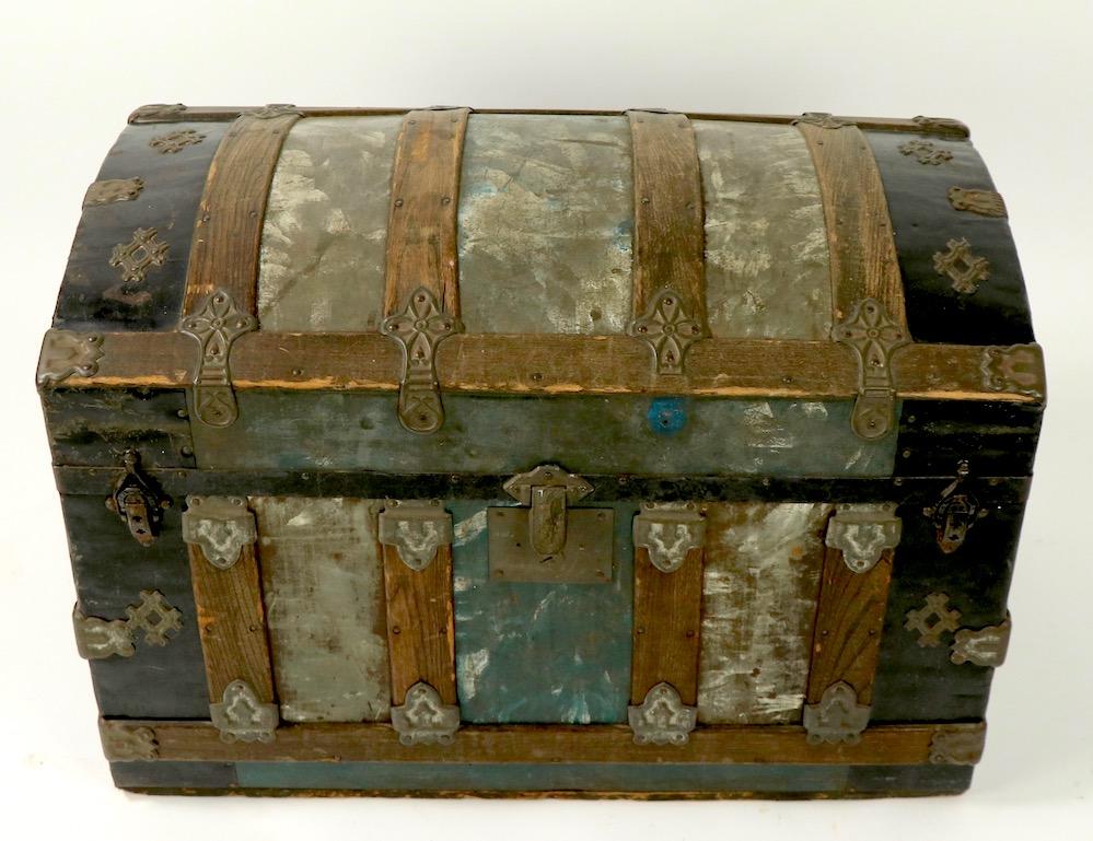 Diminutive Polychrome Dome Top Trunk 1