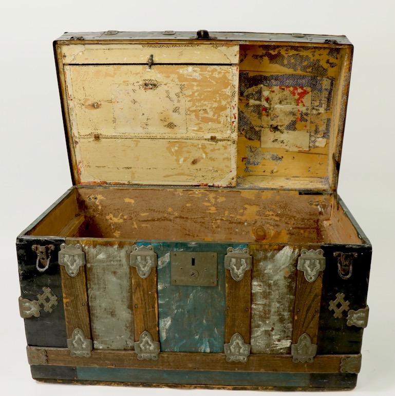 antique dome top trunk identification