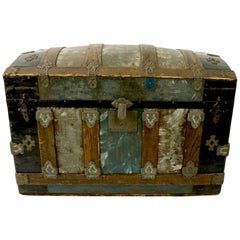 Diminutive Polychrome Dome Top Trunk