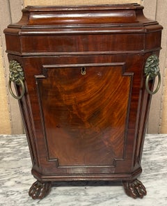 Diminutive Regency Mahogany & Brass Cellarette, Attributed to Gillows & Co.