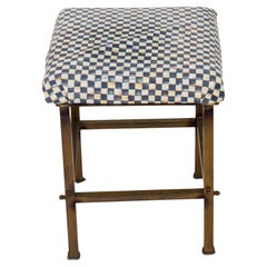 Diminutive Square Brass Stool