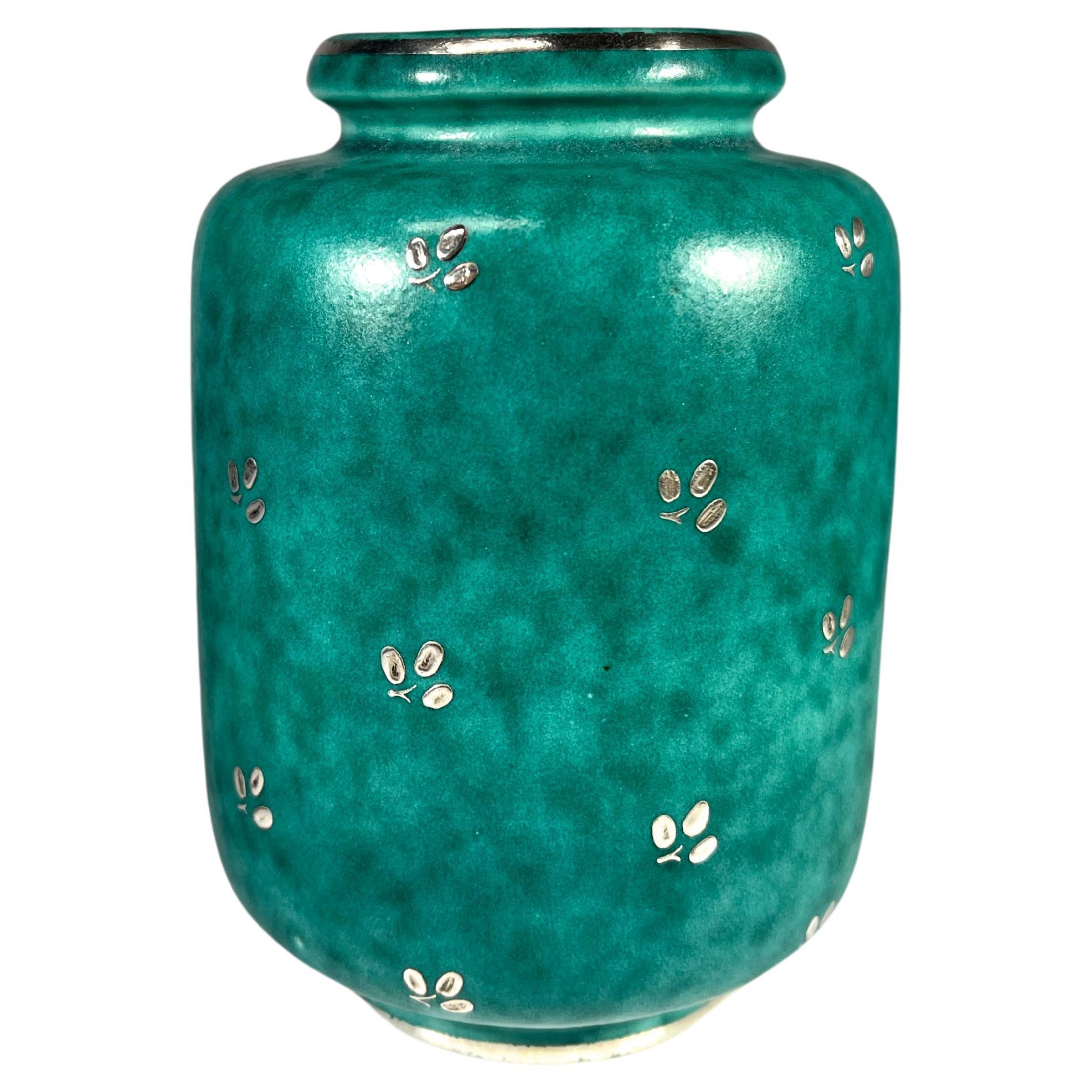Vaso a urna in gres di dimensioni ridotte, Wilhelm Kage, ARGENTA, Gustavsberg, Svezia, 1959 ca.
