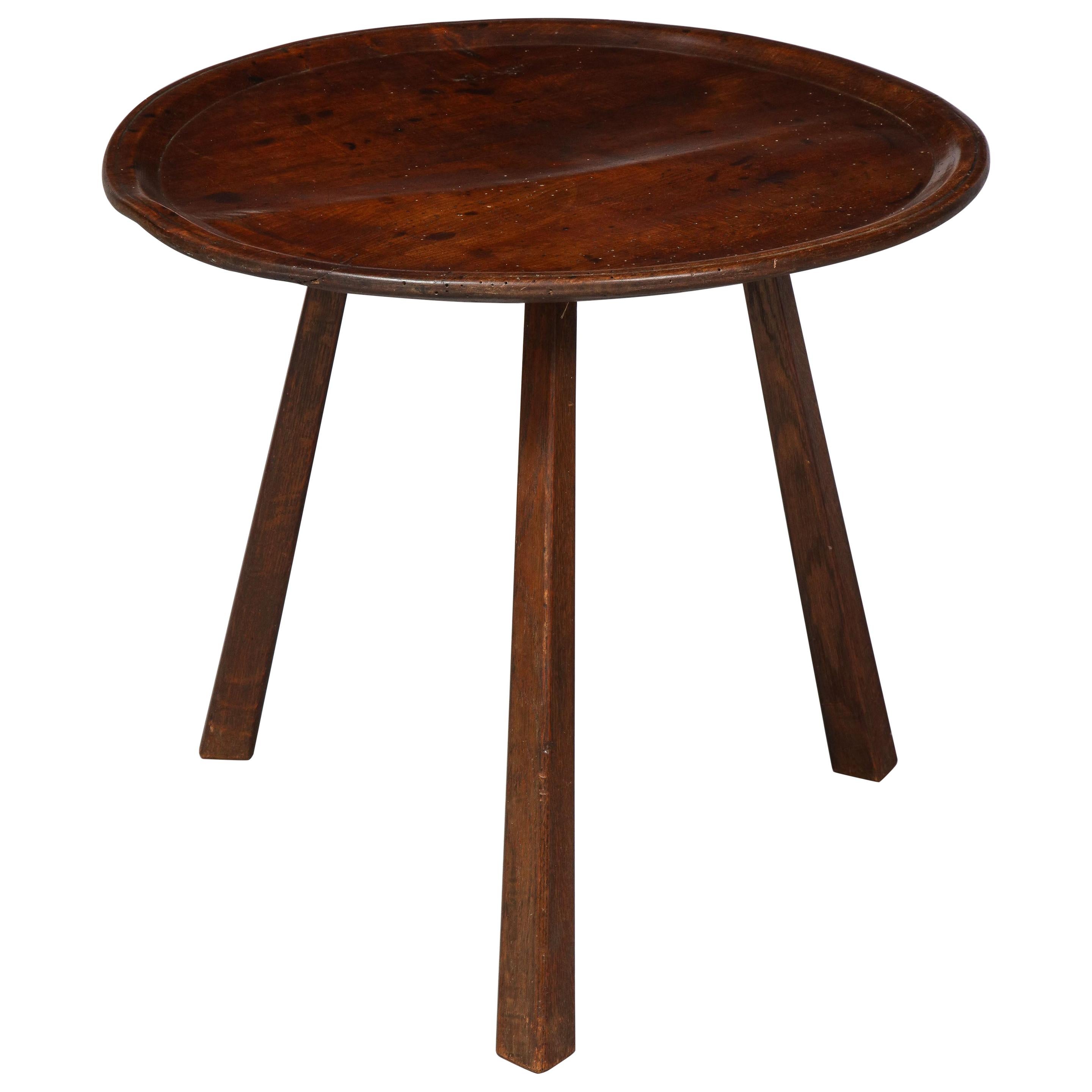 Diminutive Sycamore Cricket Table