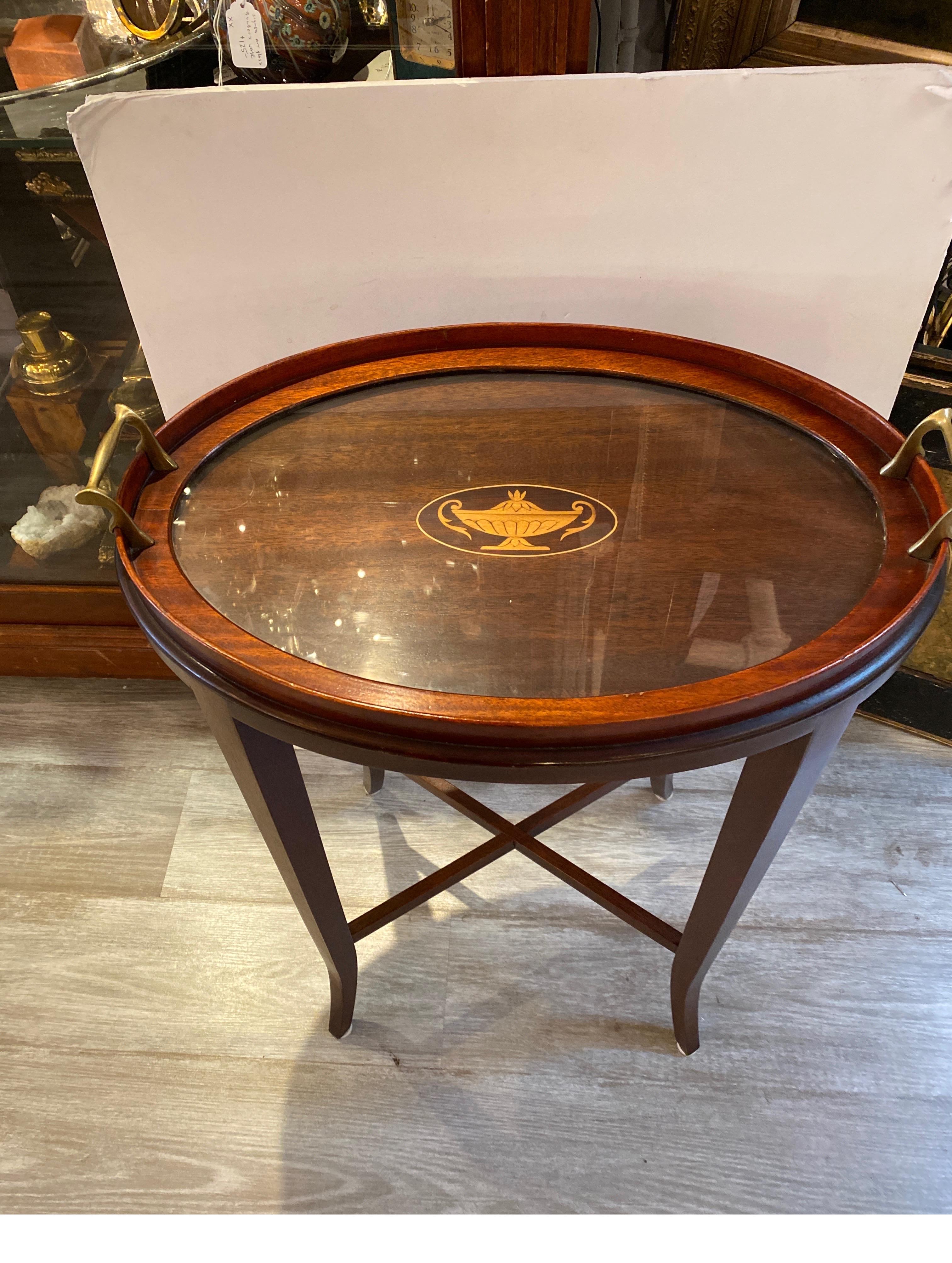 tray top end table