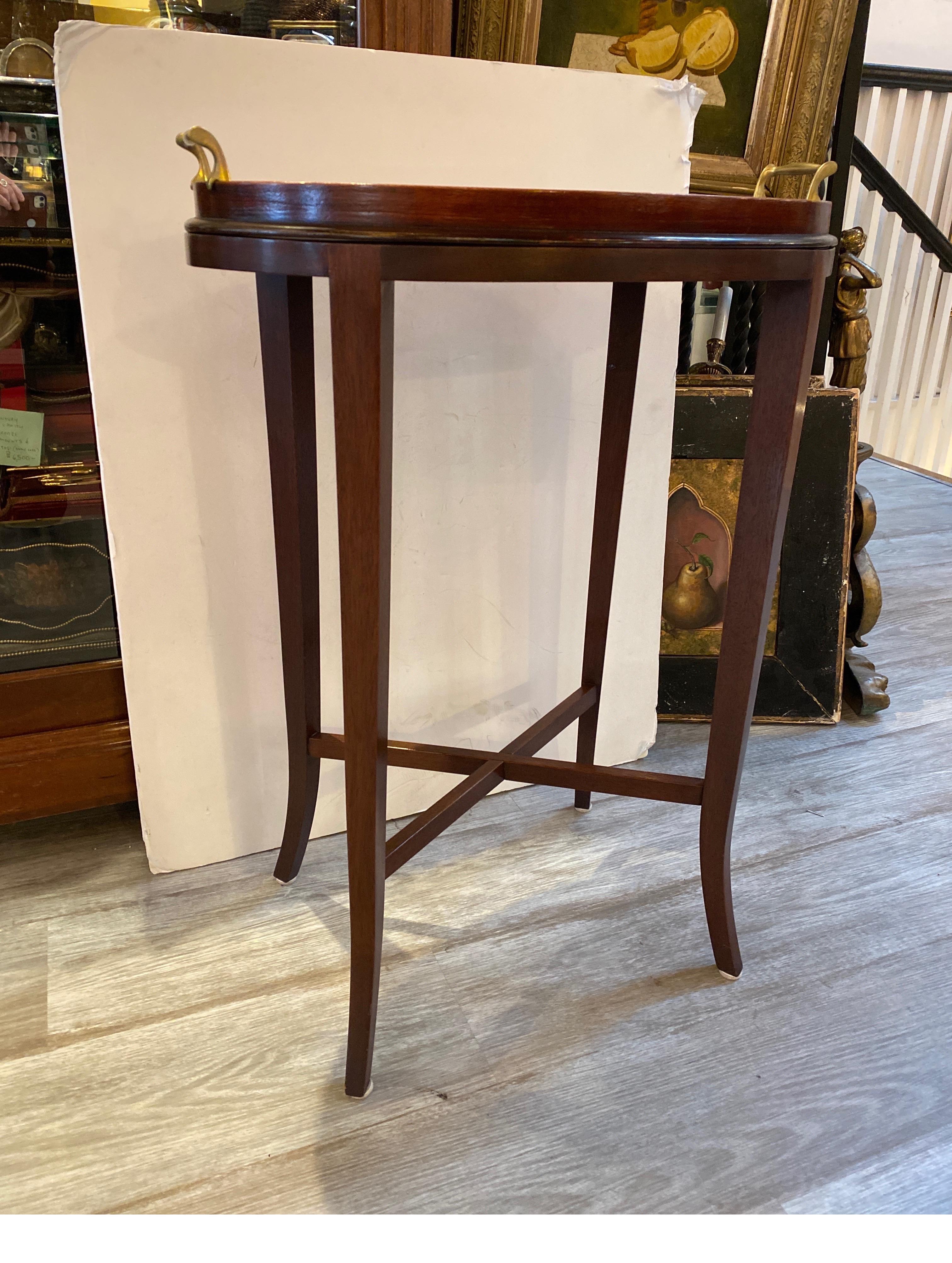 table with removable tray top