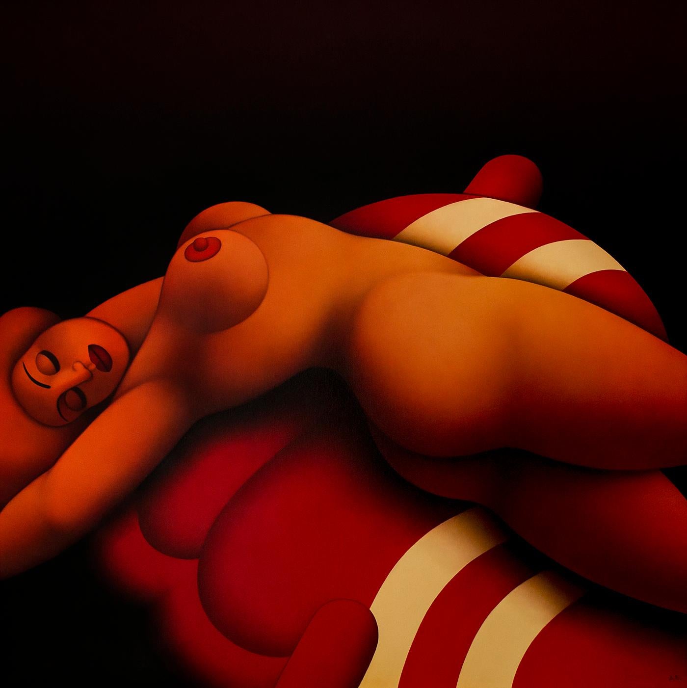 Dimiter Buyukliiski Mitchi Abstract Painting - Nude Body II