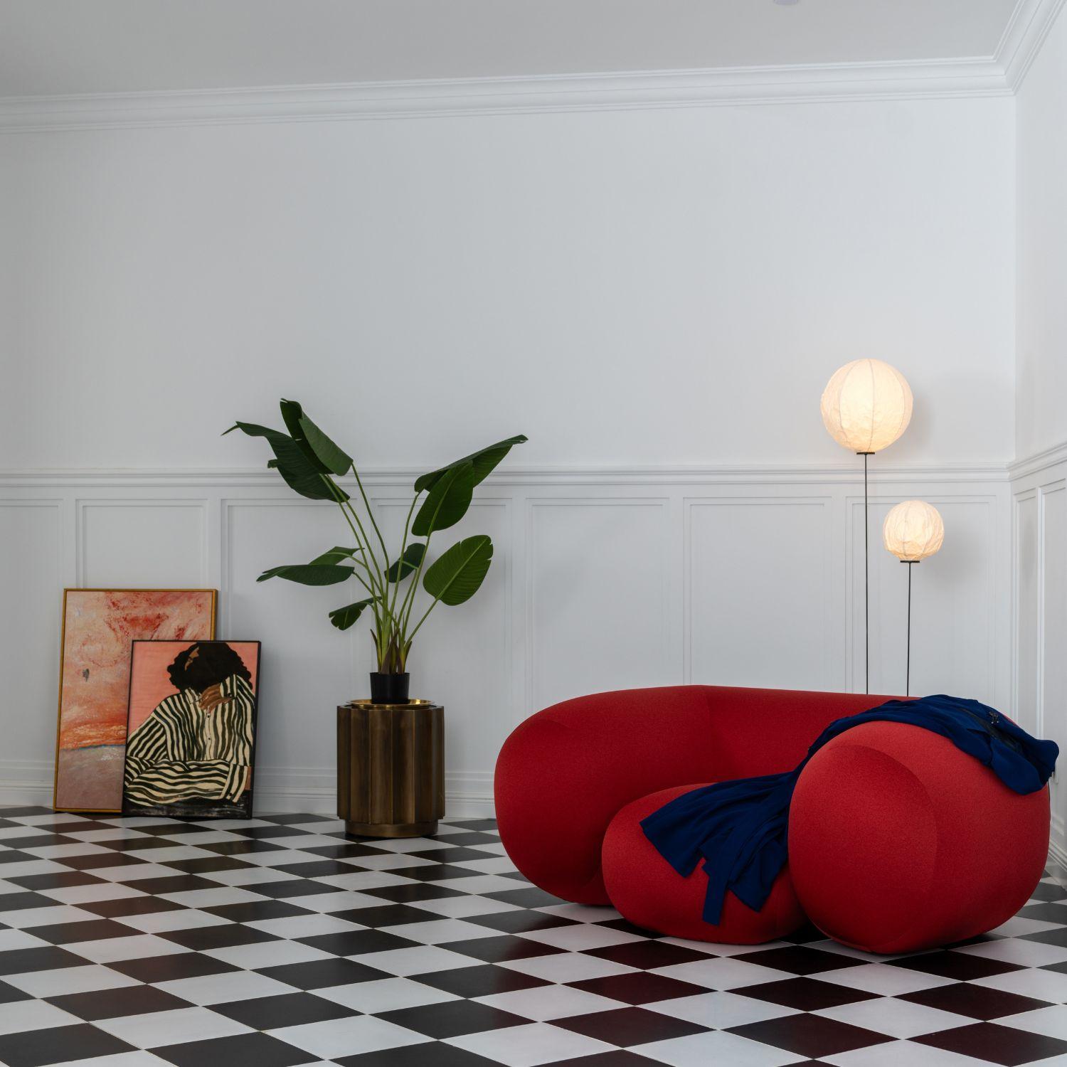 Verre Lampadaire 'Cho' de Dimitri Bähler en papier washi japonais pour Established & Sons en vente