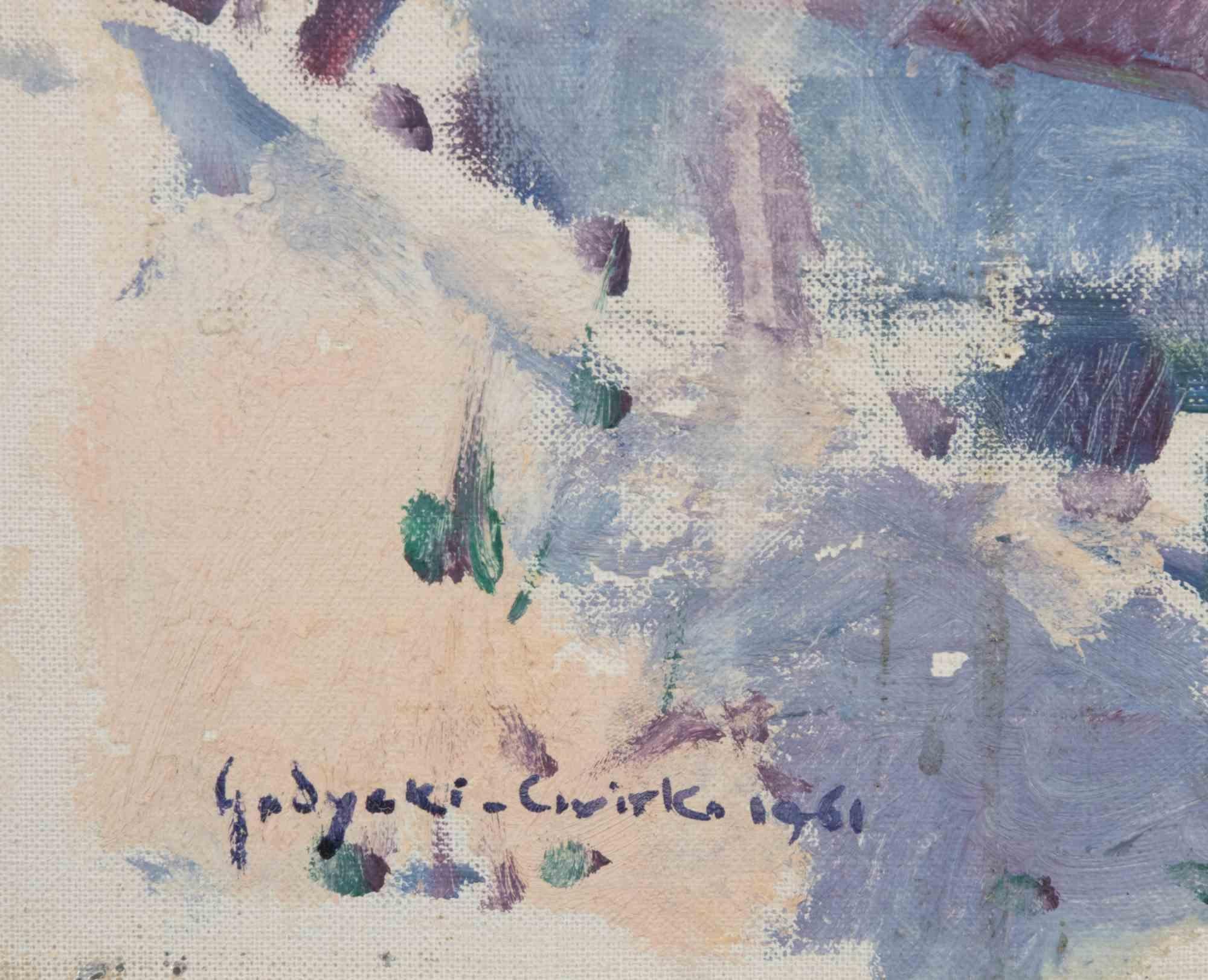 Northen Sea - Paint by Dimitri Godicky Cwirko - 1961 For Sale 1