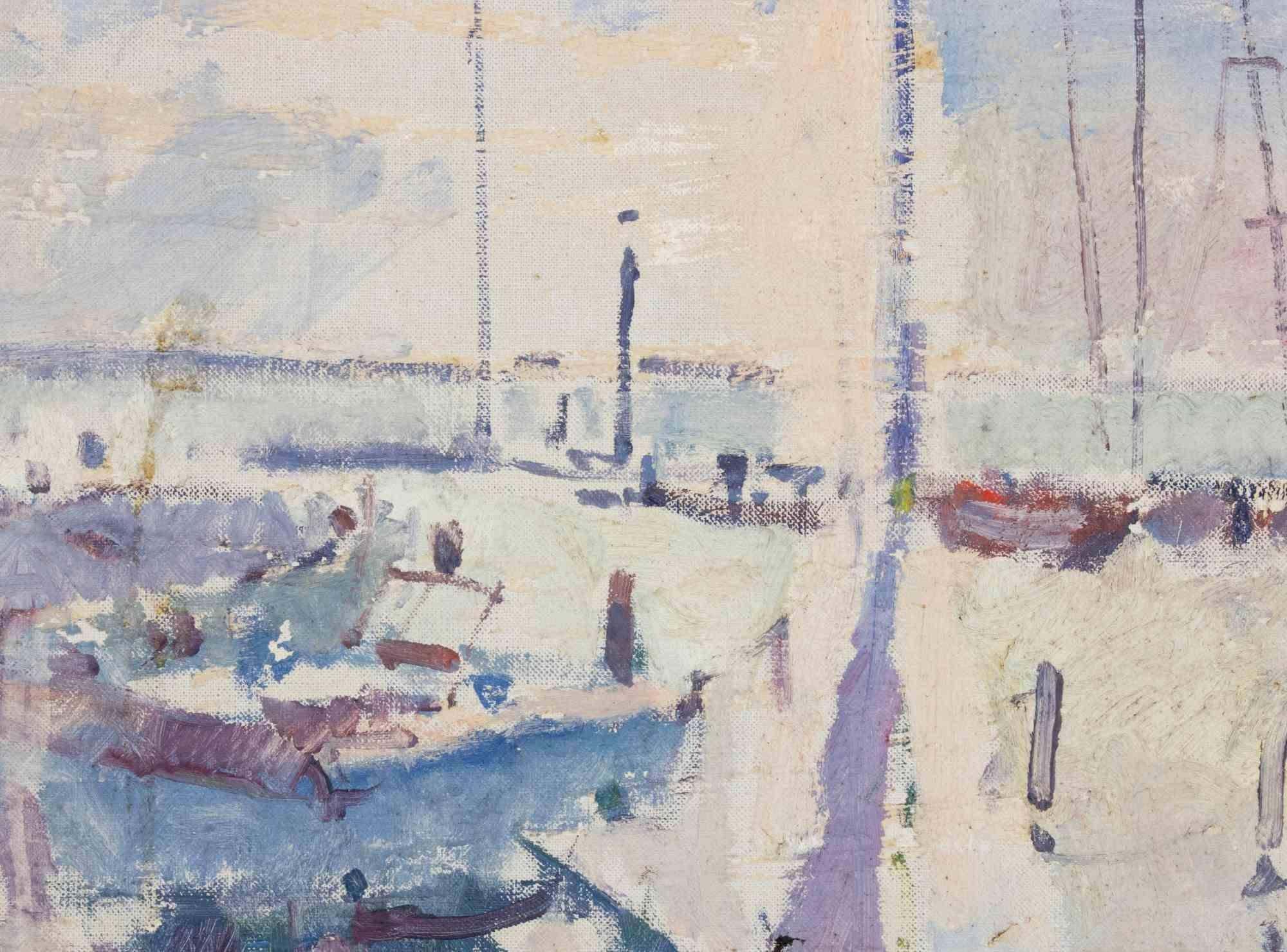 Northen Sea - Paint by Dimitri Godicky Cwirko - 1961 For Sale 2