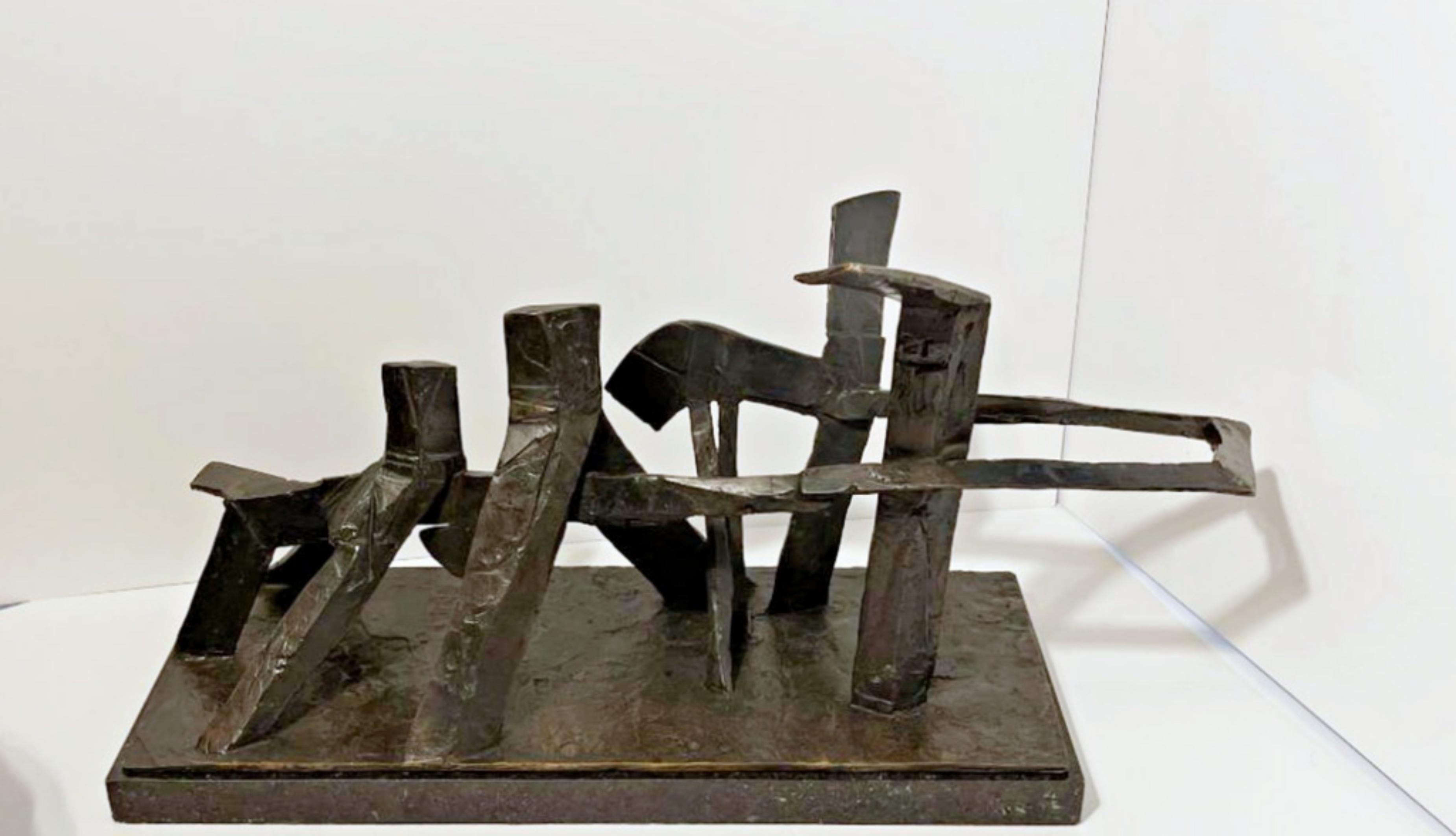 Une sculpture unique en bronze du sculpteur américano-grec-américain et professeur de Harvard - Sculpture de Dimitri Hadzi 