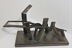 Uxmal, unique bronze sculpture by Greek-American sculptor and Harvard professor