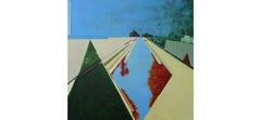 Paesaggi perduti #18, Pittura acrilica su tela di Dimitri Kozyrev, 2020