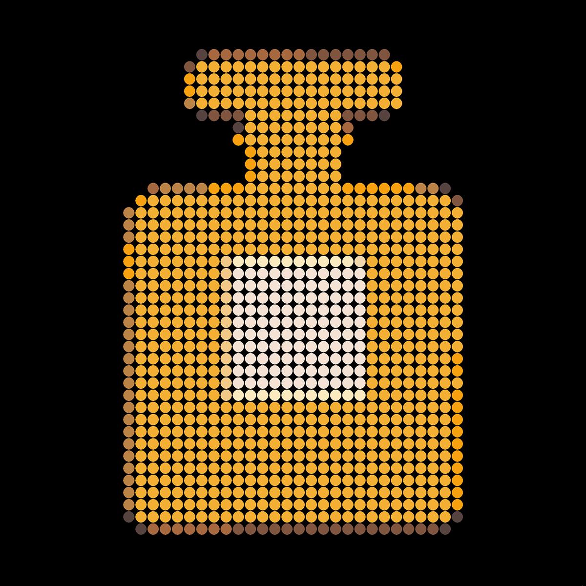 Dimitri Likissas - Bottiglia di Chanel, dipinto 2022